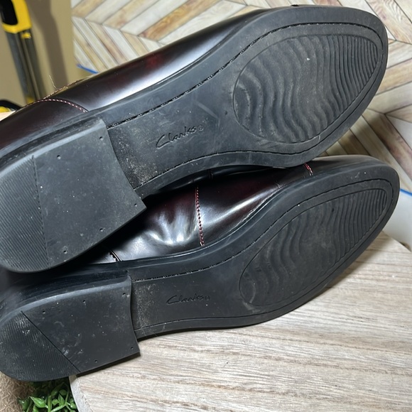 CLARKS Tilmont Top Ivy Oxford Lace Up Shoe Women 8.5M Classic Dark Academia - Picture 4 of 8